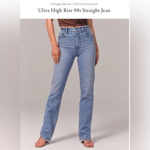 Abercrombie Ultra High Rise 90s Straight Jean